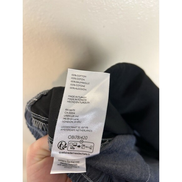 Anthropologie Blue Wide Leg Pants - Picture 5 of 6